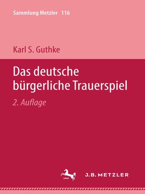 cover image of Das deutsche bürgerliche Trauerspiel
